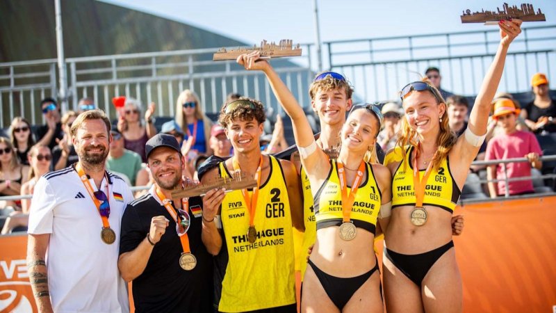 Deutschland ist Doppelweltmeister: Reformat/Otte und Hüper/Wüst triumphieren bei U18-Beach-WM