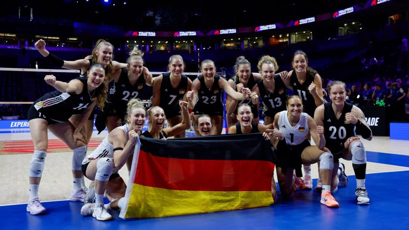 DVV-Frauen verabschieden sich mit Sieg aus der Volleyball Nations League